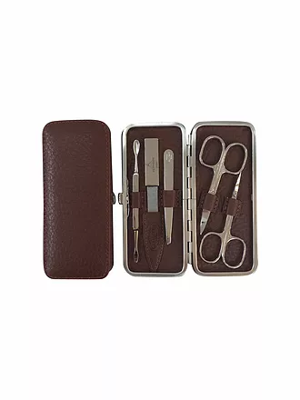 HAMMANN | Set de manucure en cuir (Havane, 5 pièces) | 